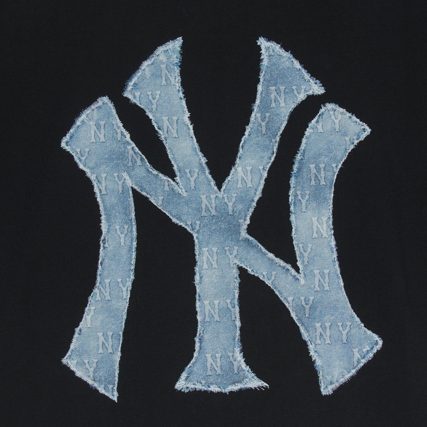 [MLB] Denim Like Monogram Overfit T-Shirt ★大人気★ MLB Denim Like Monogram Big Lux Overfit Tee – ETRENDIPOH(SDNBHD)