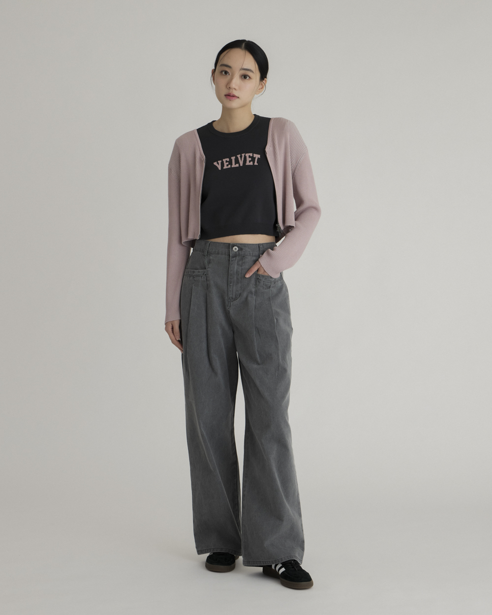 Logo Intarsia Cropped Sweater_1