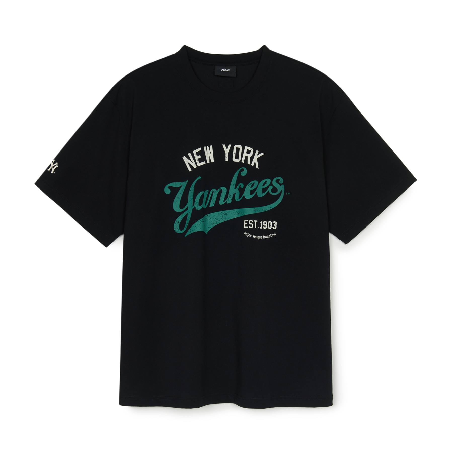 ☆MLB Korea☆ Varsity Stripe Overfit Short Sleeve T-Shirt NY VARSITY VINTAGE COLOR GRAPHIC OVER FIT T-SHIRTS NEW YORK