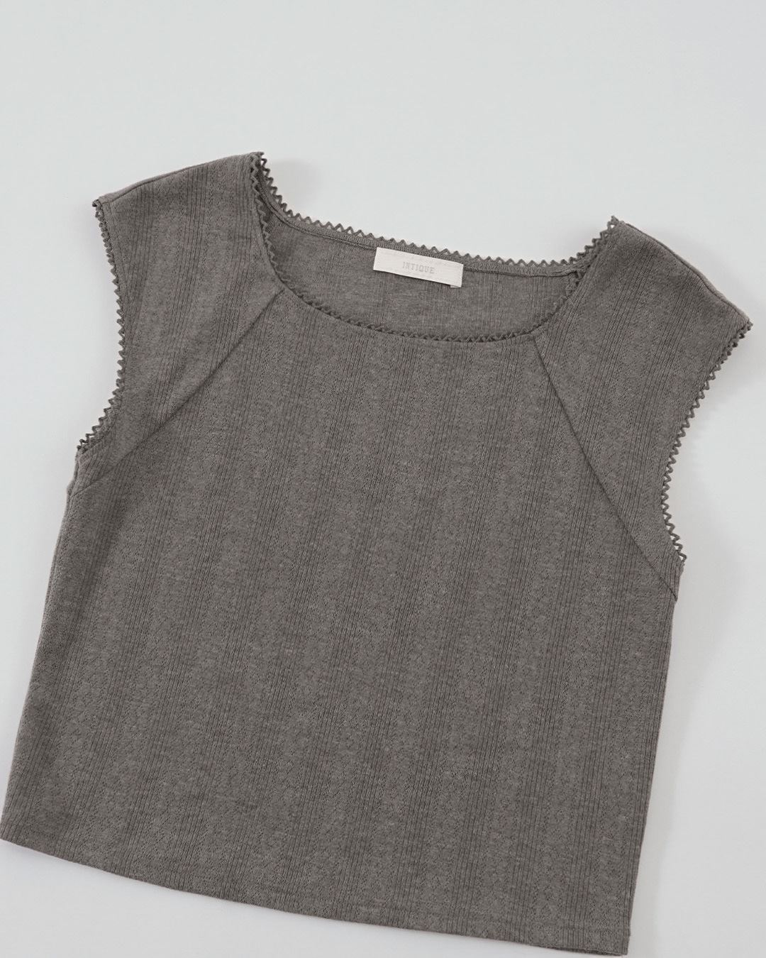 Lace Trimmed Square Neck Top_4