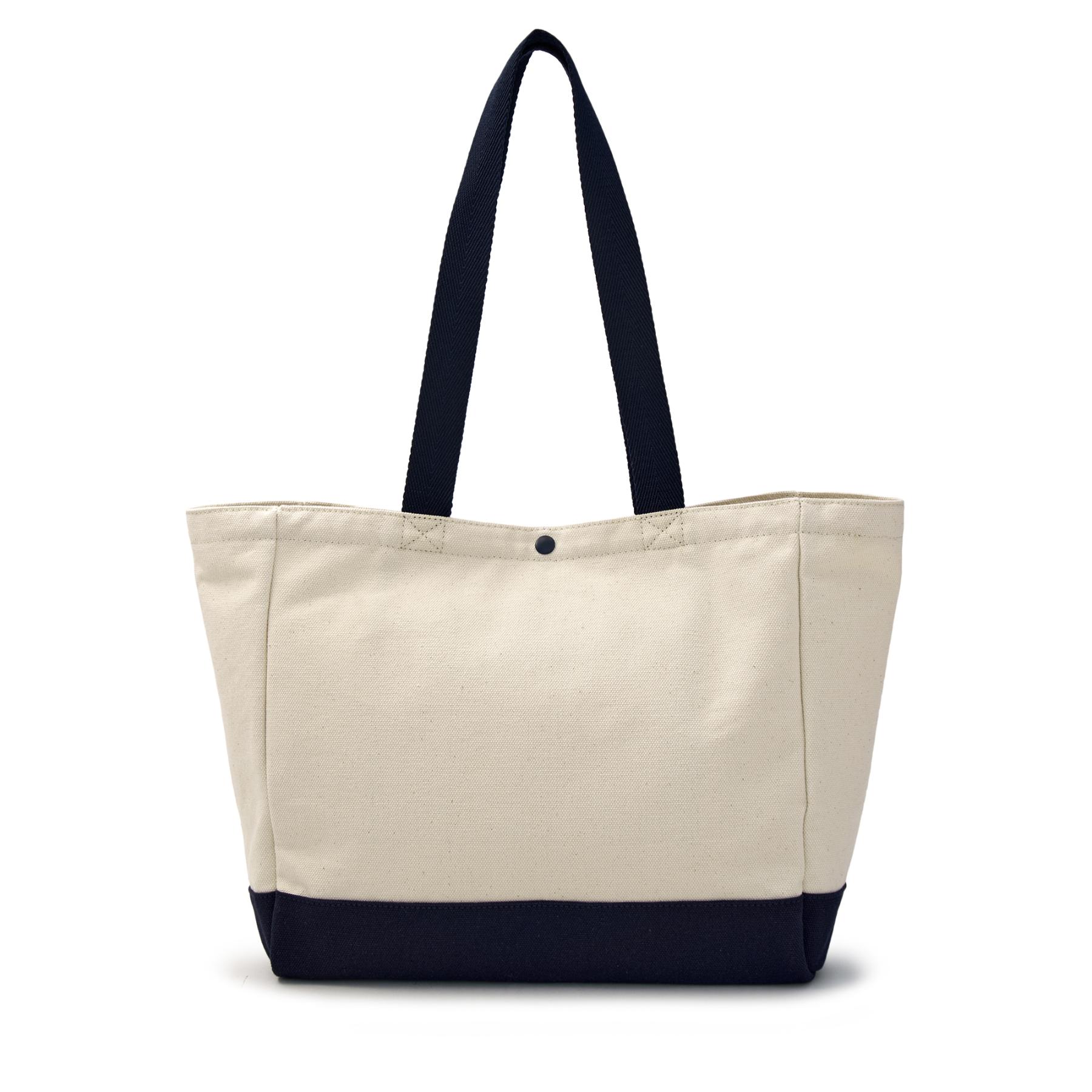 [MLB] Vintage Lettering Denim Shopper Bag /追跡付 ☆【mlb】Vintage lettering denim shopper bag LA - 2COLOR