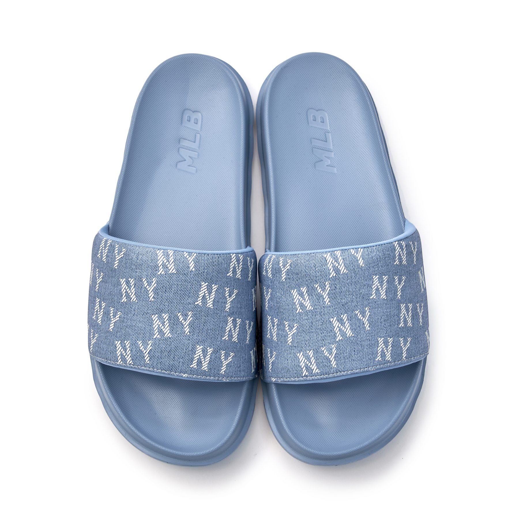 MLB korea■新作*大人気*サンダル*MOUNDER DENIM MONOGRAM SLIDE MOUNDER DENIM MONOGRAM SLIDE NEW YORK YANKEES (3ALPSDM53