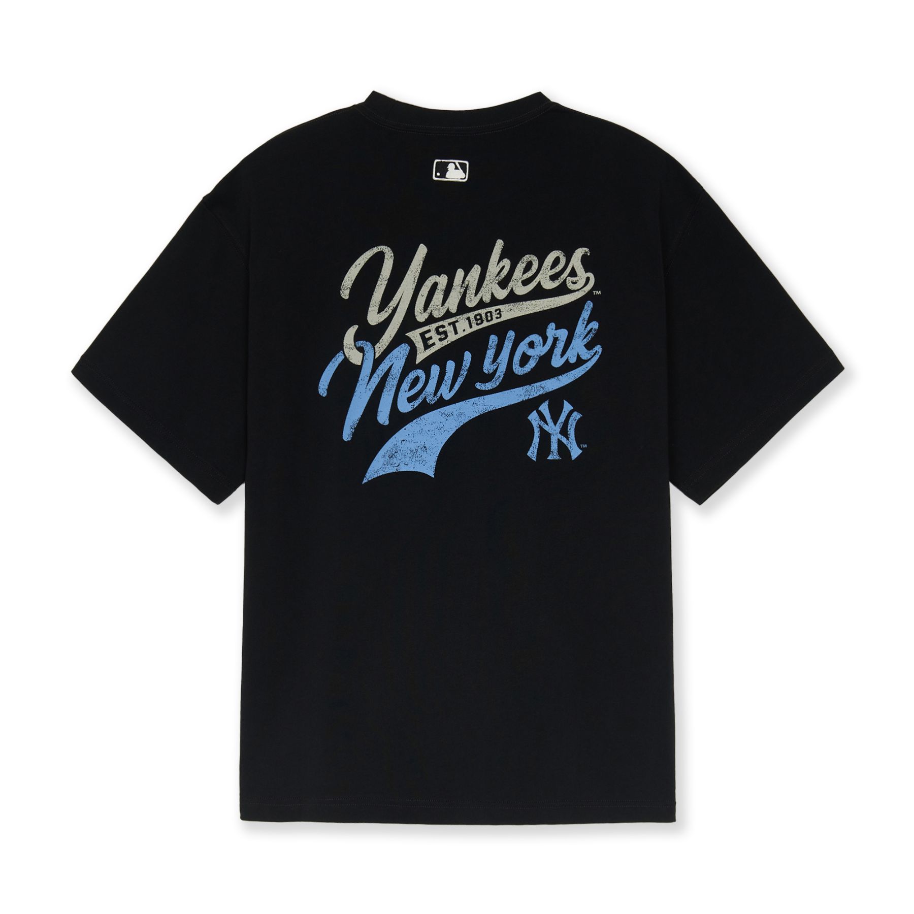 VARSITY CURSIVE OVER FIT T-SHIRTS 紐約洋基隊(3ATSV2053-50BKS