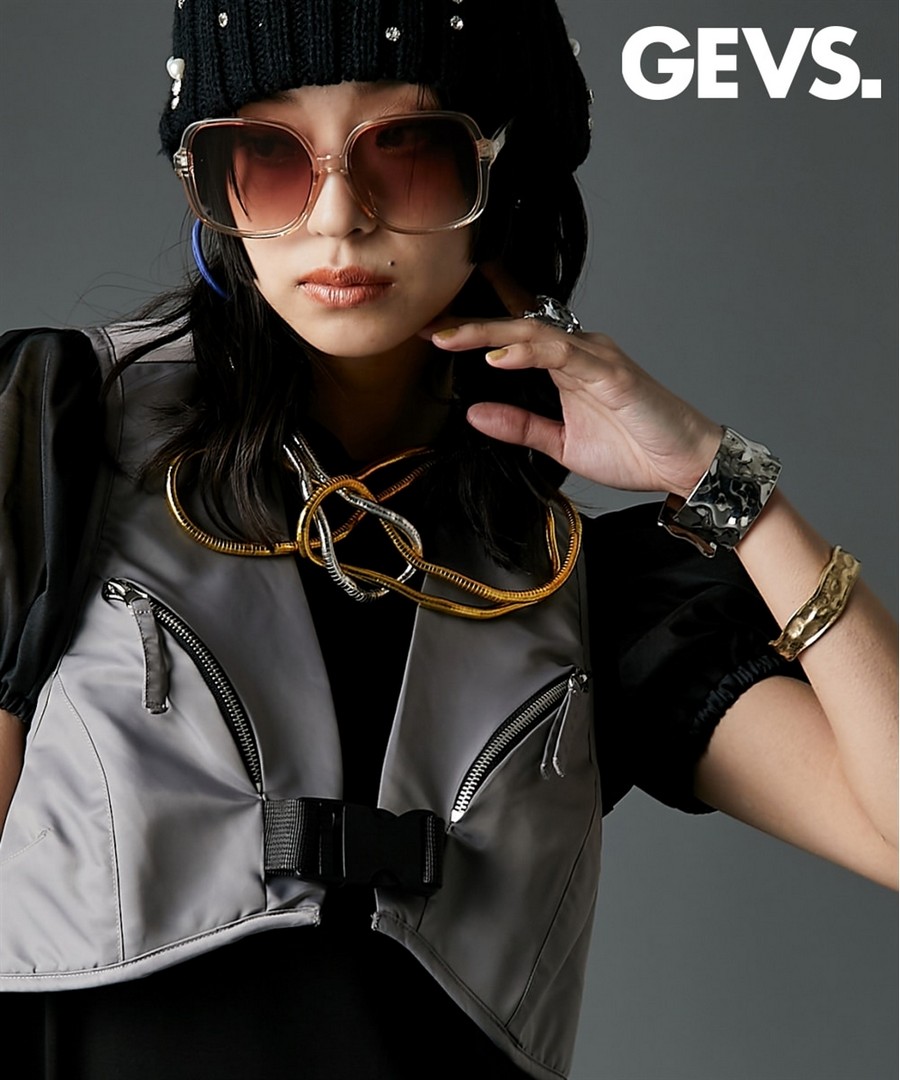 nissen 時尚設計款尼龍背心(GEVS.) (日本女裝大尺碼) NSAMR0125B0033 SS25