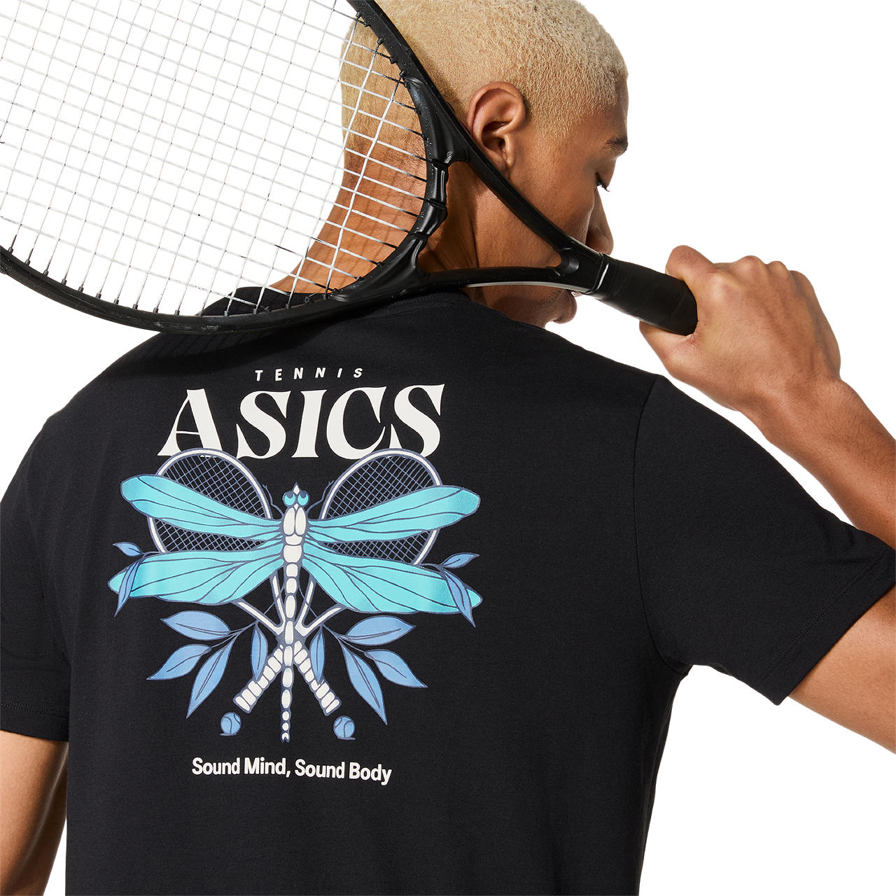 靴・ブーツ・サンダルその他 asics Match Seasonal Graphic Tee 2041A346500 Asics Match Seasonal Graphic Tee Shirt - Saxon Green