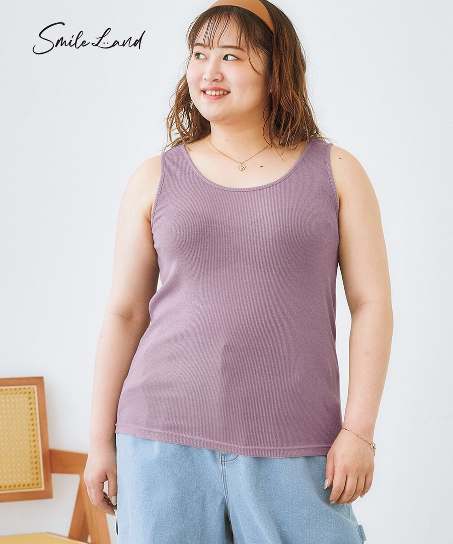 nissen 閃粉羅紋背心 (日本女裝大尺碼) NSDER0125B0022 SS25