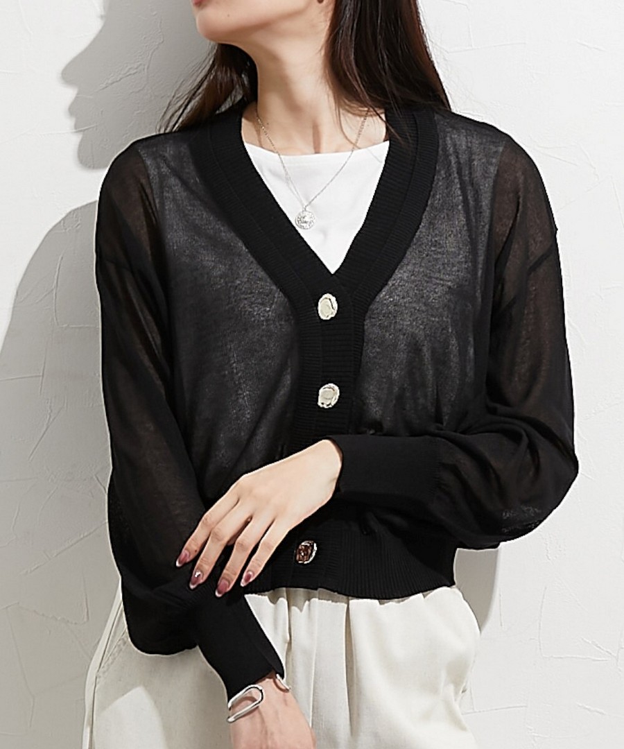 nissen 透視針織外套 (日本女裝大尺碼) NSCIH0125B0039 SS25