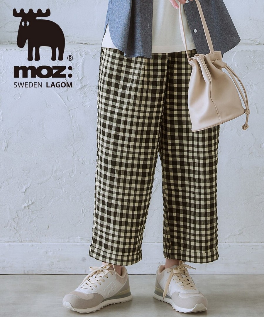 nissen moz 褲腳翻邊寬腿九分褲 (日本女裝及大尺碼適用) NSBOY0725B0035 SS25