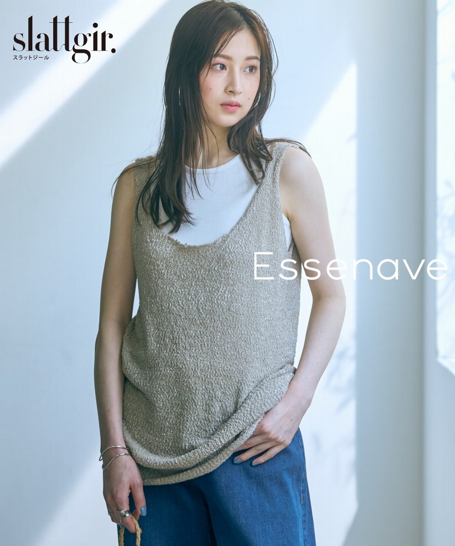 nissen [高挑尺寸]針織套裝(Essenave) (日本女裝大尺碼) NSAFG0425B0003 SS25