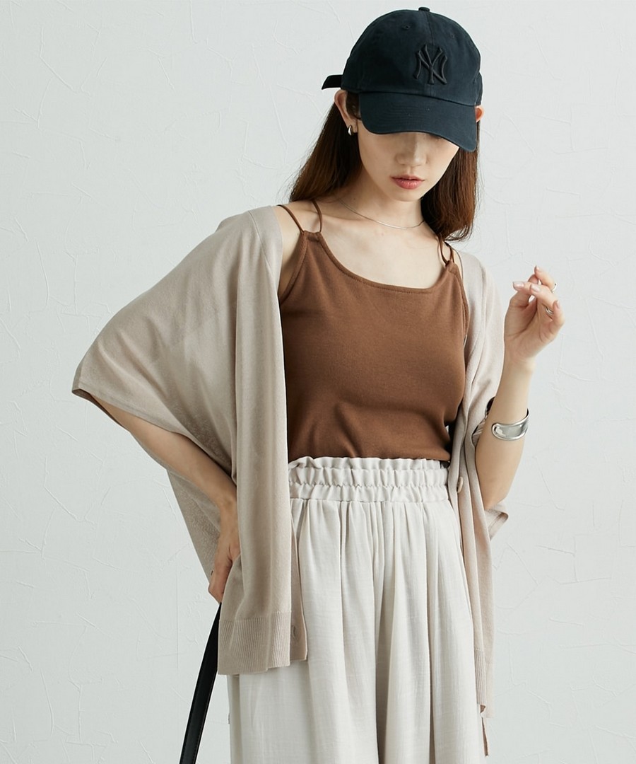 nissen 帶罩杯吊帶背心 (日本女裝大尺碼) NSCIH0125B0049 SS25