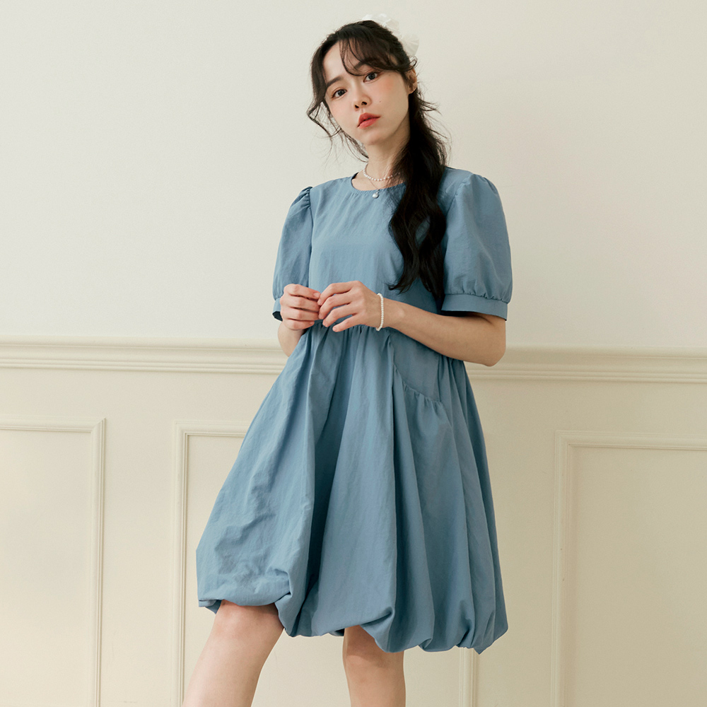 OB 涼感．抗UV泡泡袖冰河系防曬短連身裙 OBDA10503 SS25