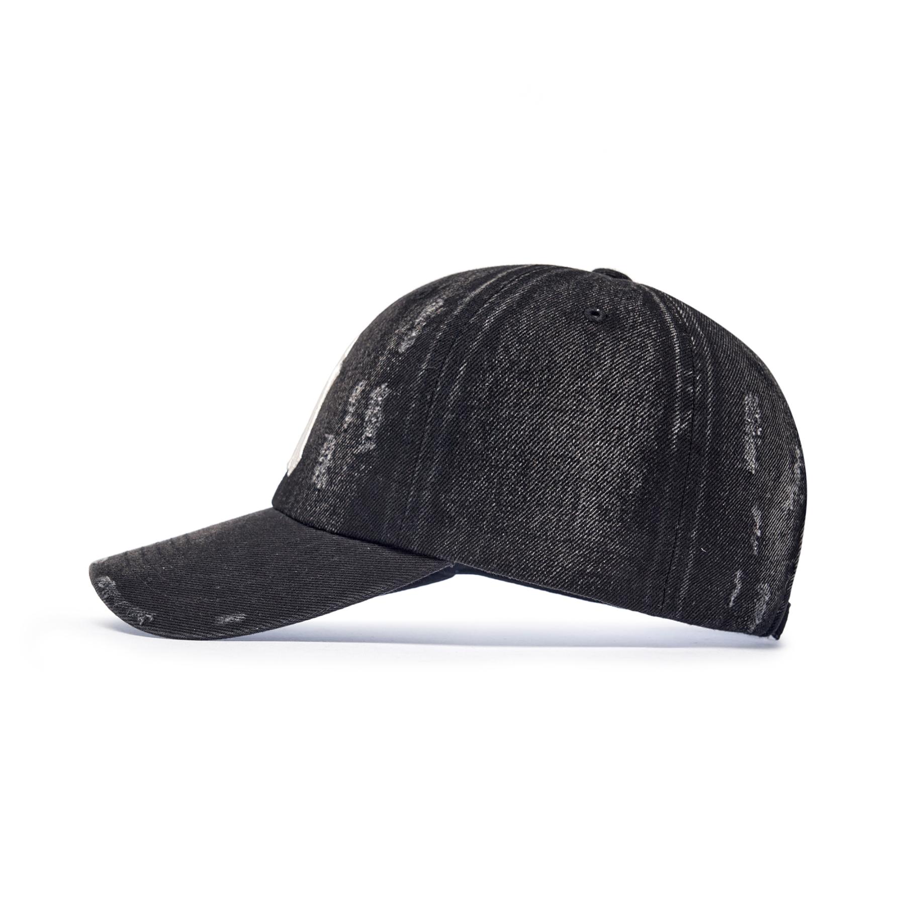 VINTAGE DEMAGE DENIM UNSTRUCTURED BALLCAP 棒球帽紐約洋基隊
