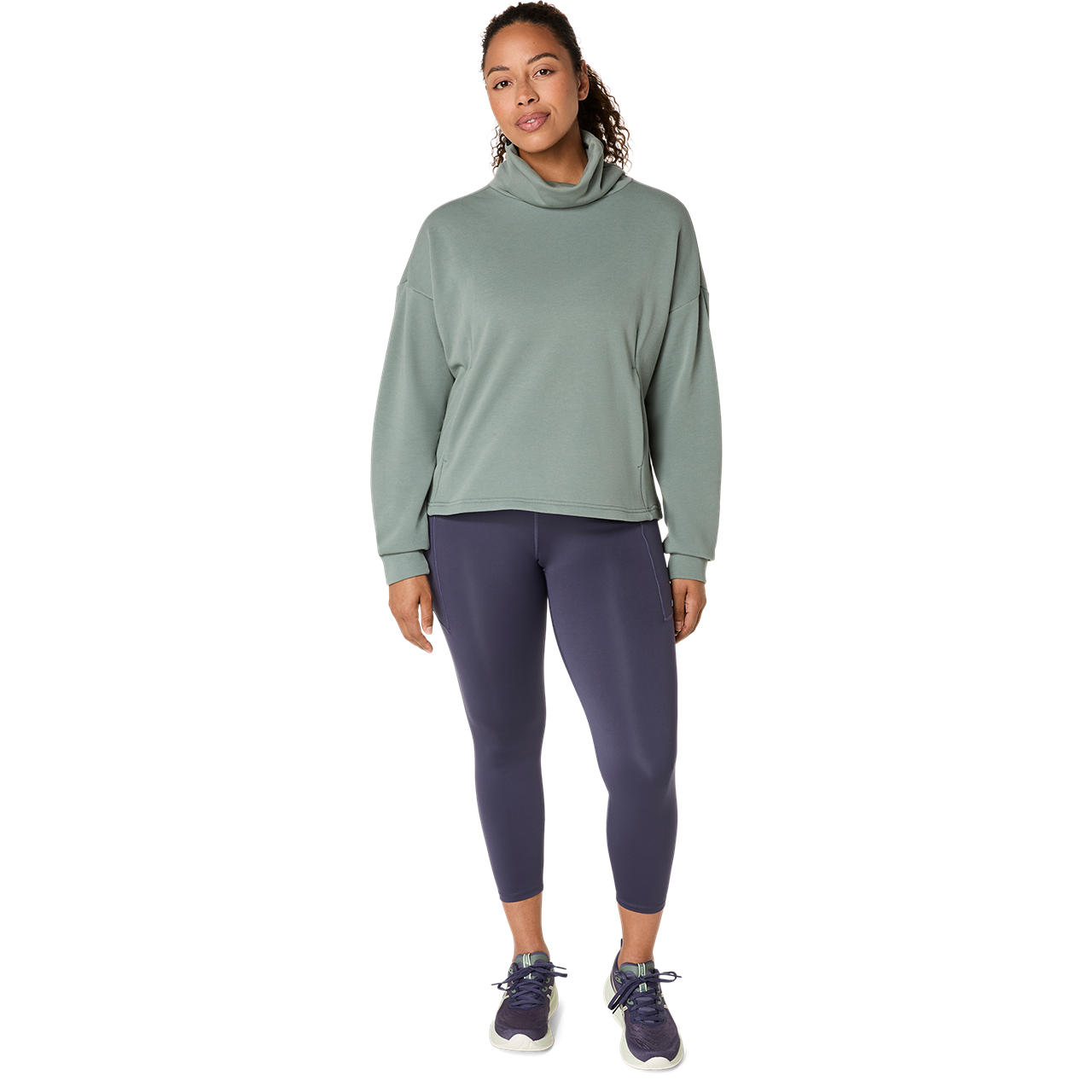 Women's Tops & T-Shirts | NAGINO FRENCH TERRY HIGH NECK TOP