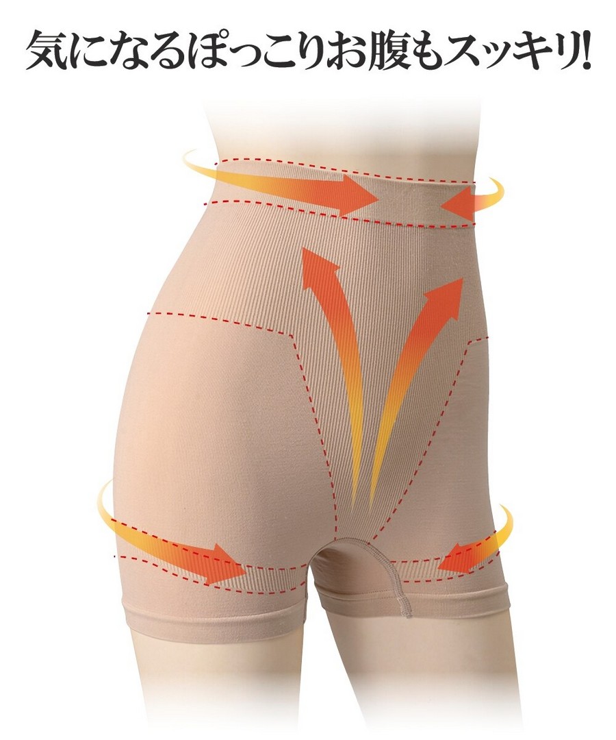 nissen 腹部和腰部塑形內褲 (日本女裝大尺碼內衣) NSBQI0125C0009 SS25
