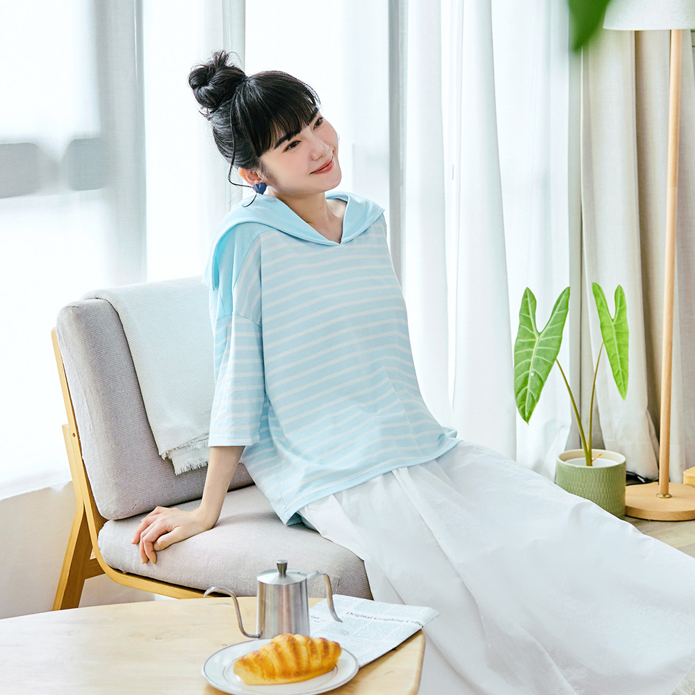 OB 日系棉質撞色條紋水手領上衣 OBAB20462 FW25