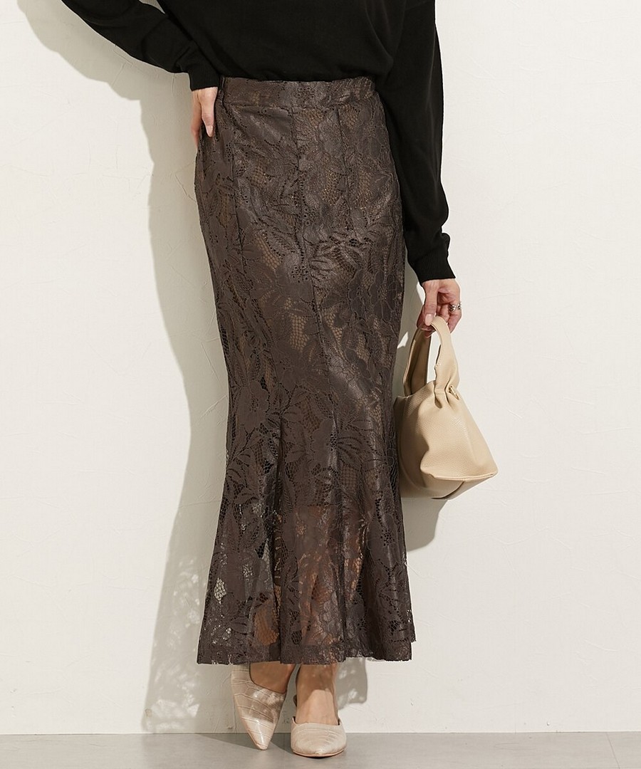 nissen 全蕾絲美人魚裙 (日本女裝) NSBHN0125D0006 FW25