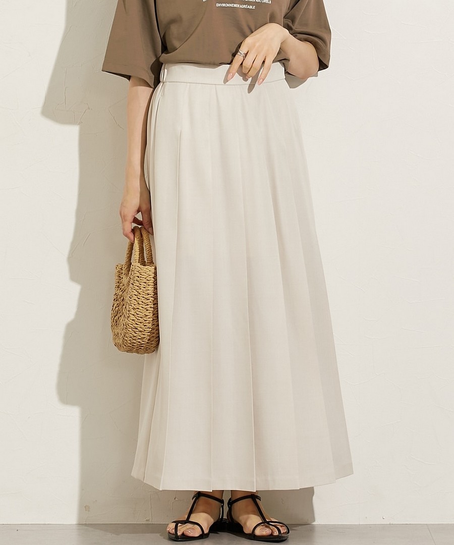nissen 前褶長款裙 (日本女裝大尺碼) NSCIH0125D0022 FWE25 FW25