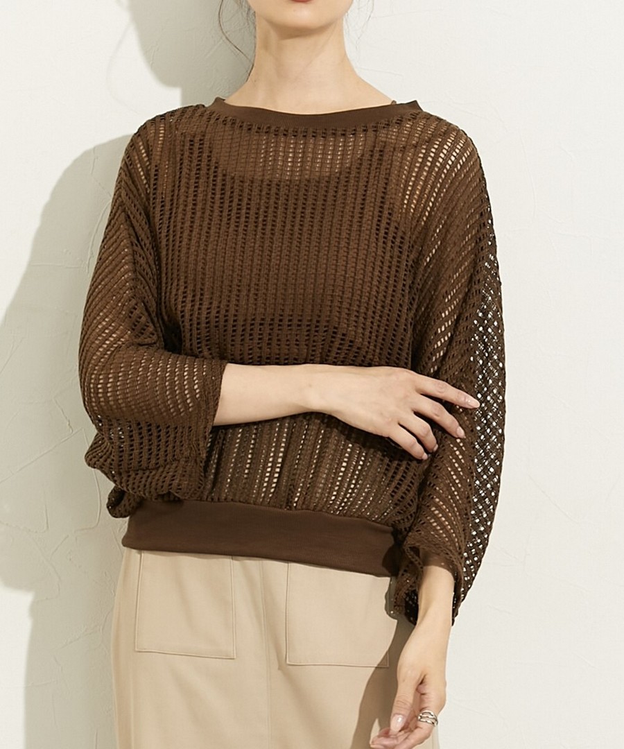 nissen 鉤針風蝙蝠袖上衣 (日本女裝) NSBHN0125D0004 FWE25 FW25