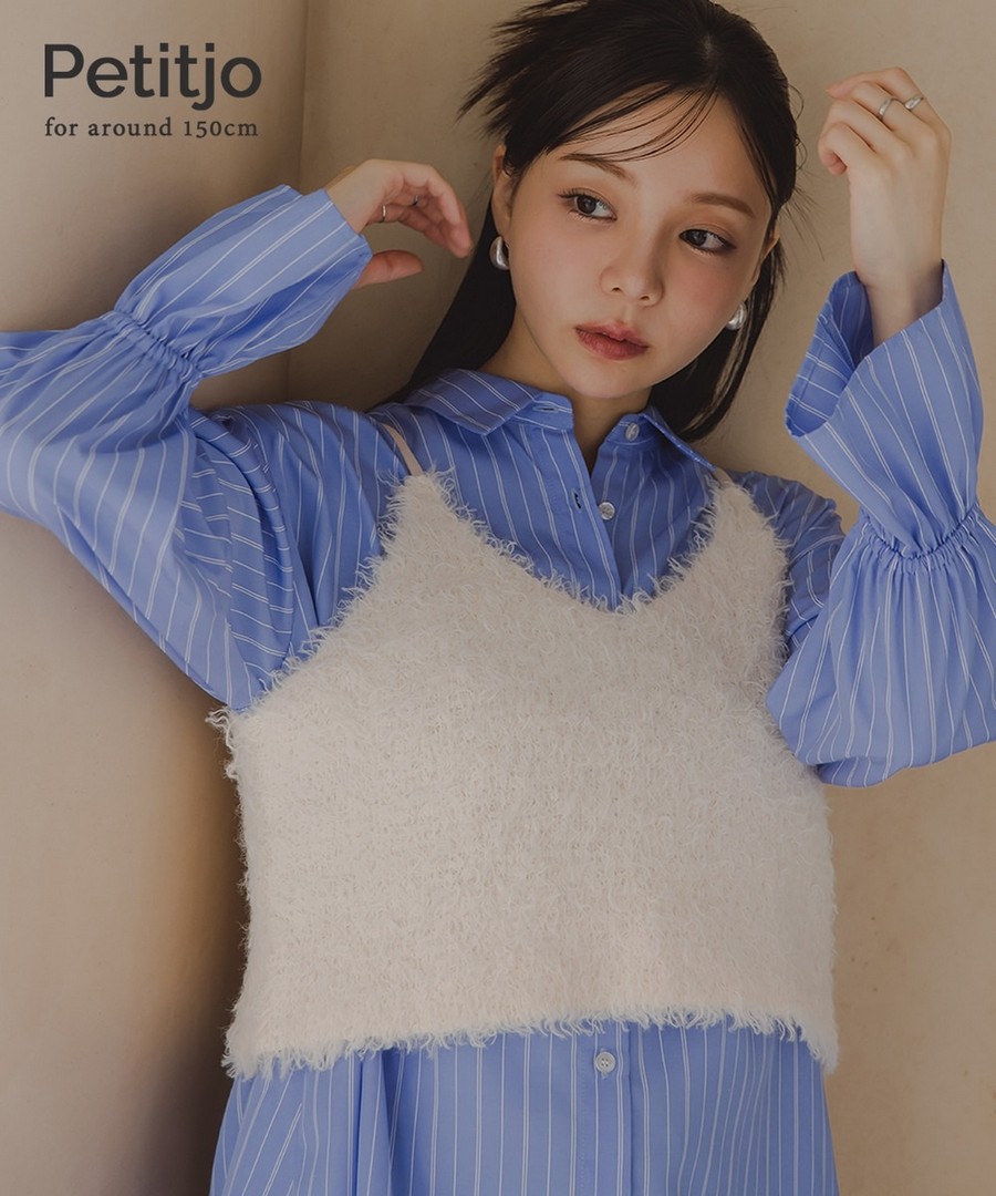 nissen [嬌小尺寸]吊帶緊身背心 (日本女裝) NSVCF0125C0003 FW25