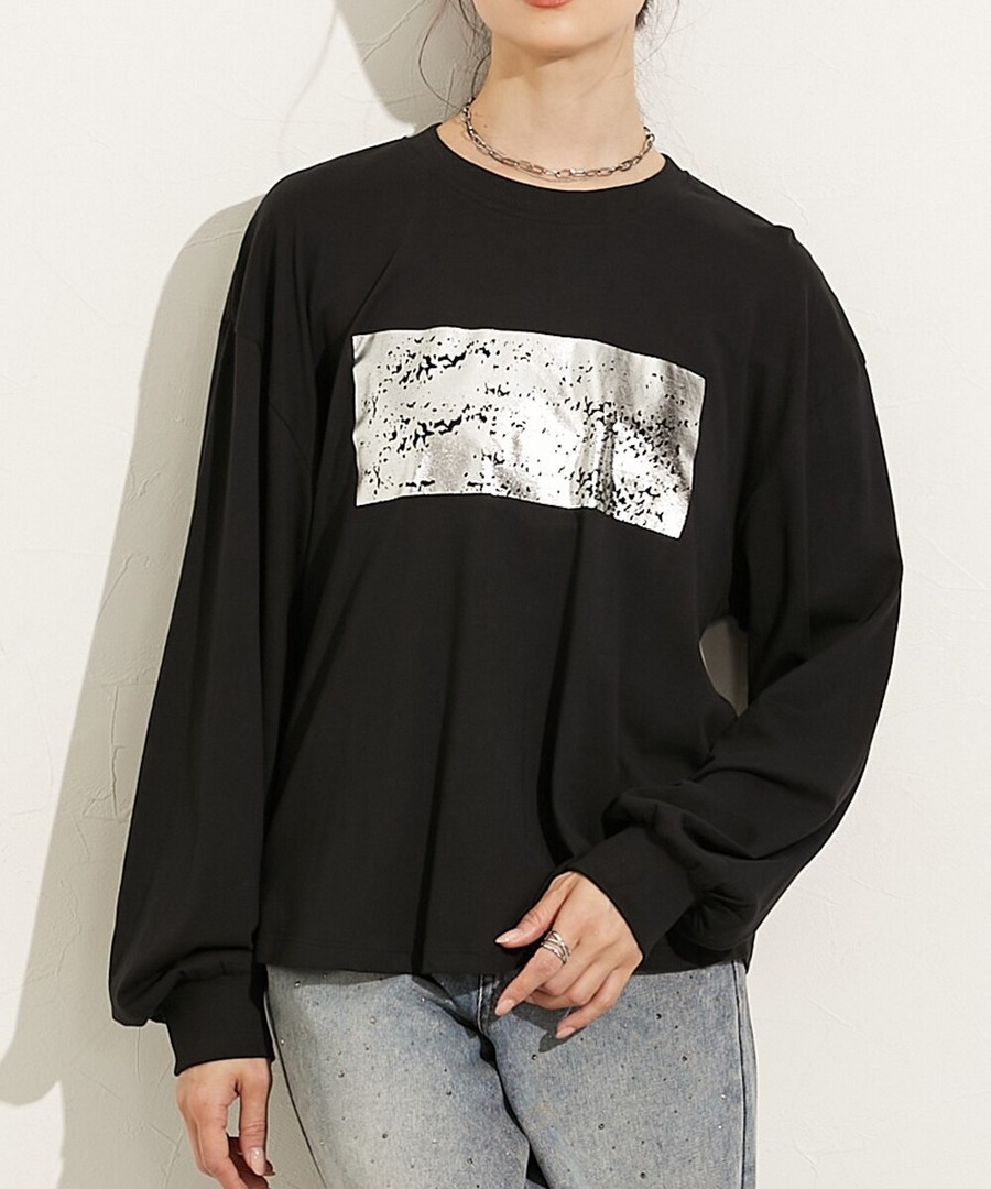 nissen 圖案Logo泡泡長袖Tee (日本女裝) NSCOA0125D0010 FW25