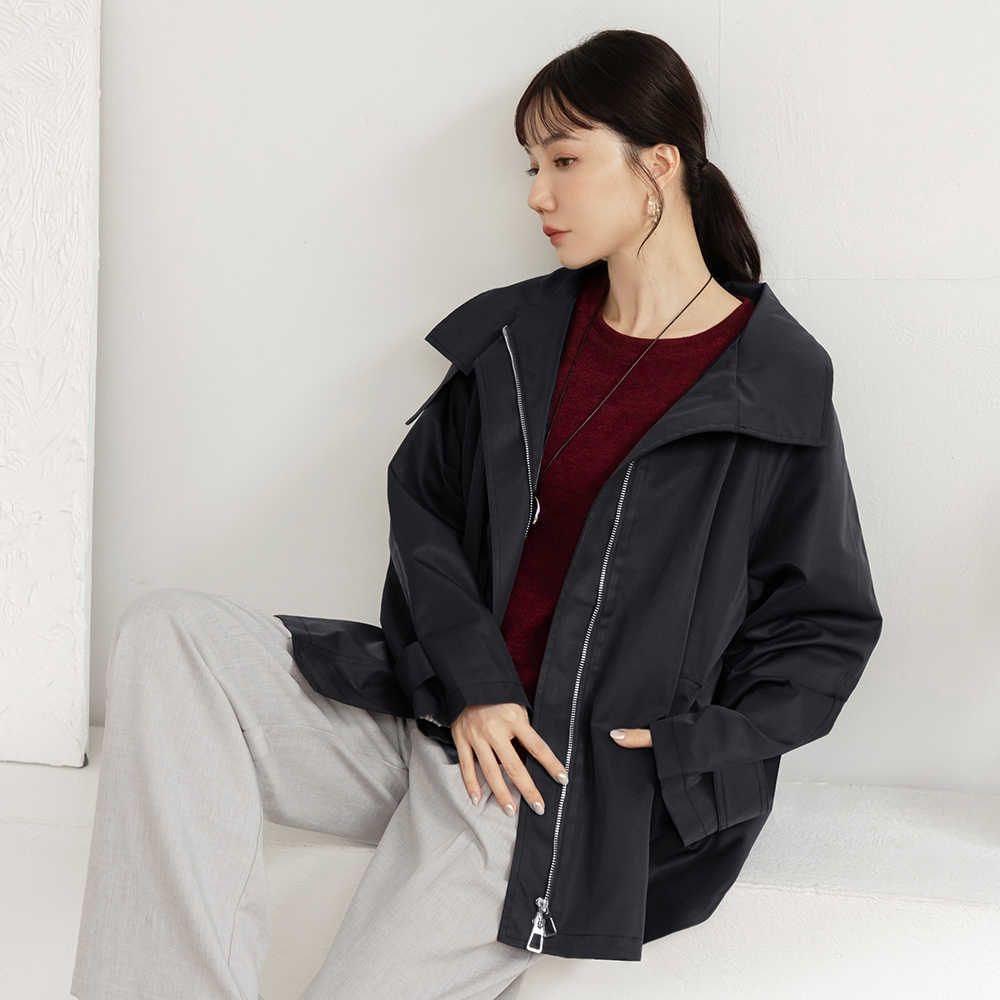 OB 率性休閒立領拉鏈布勞森外套 OBEA3819  FW25