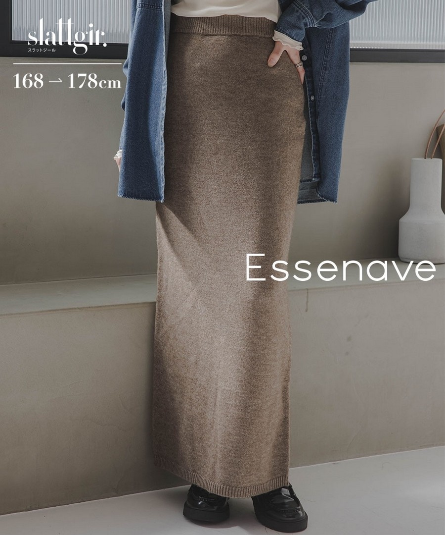 nissen [高挑尺寸]針織裙(Essenave) (日本女裝大尺碼) NSAFG0425E0004 FW25
