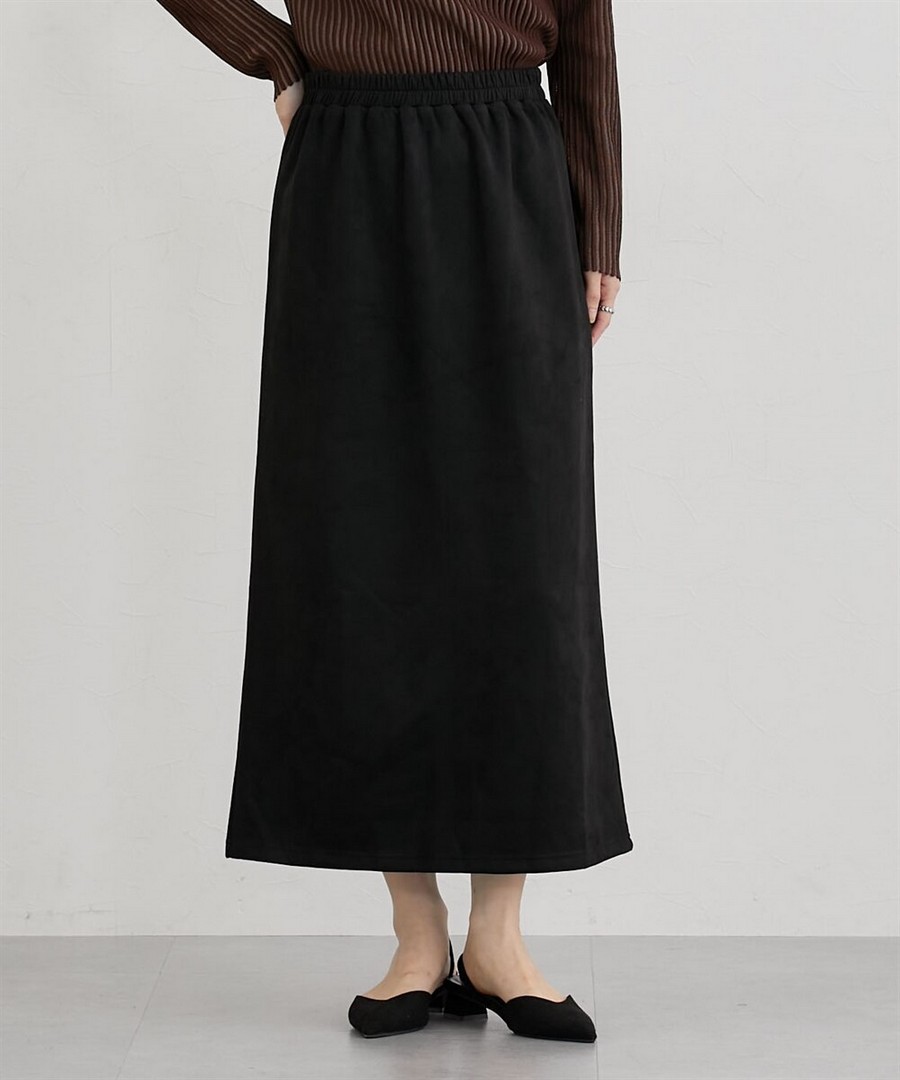 nissen 仿麂皮窄裙 (日本女裝大尺碼) NSCIH0125D0024 FW25