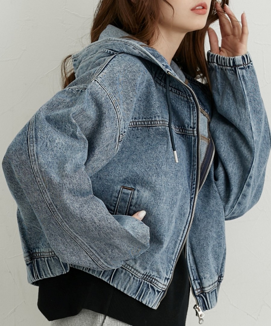 nissen 牛仔外套 (日本女裝) NSBHN0125A0005 FW25