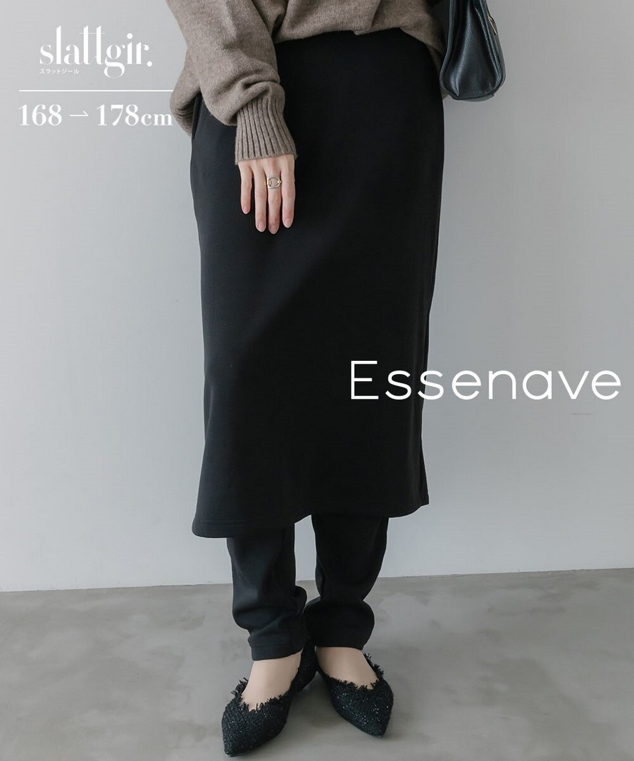 nissen [高挑尺寸]保暖又時尚的疊穿裙褲(Essenave) (日本女裝大尺碼) NSDGM0125E0007 FW25