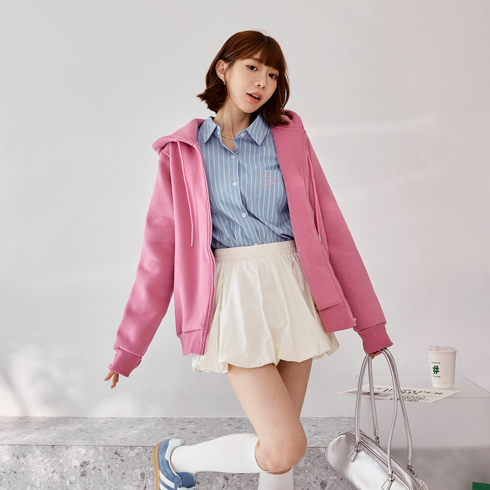 OB 多色保暖內刷毛休閒連帽外套 OBEA3918 FW25