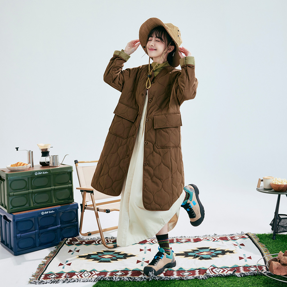 OB 日系寬鬆雙色鋪棉絎縫外套 OBEA3821 FW25