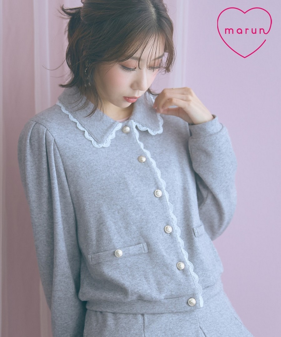 nissen 金扣短款外套(marun) (日本女裝大尺碼) NSBNC0426A0003 FW25
