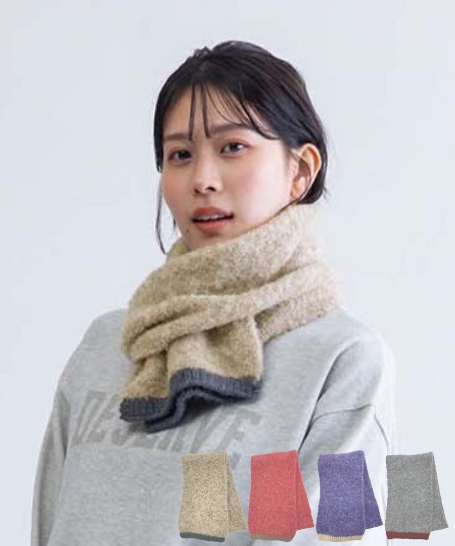 nissen PAGE ONE 彩色雜點圍巾 (日本女裝) NSCOW0125E0001 FW25