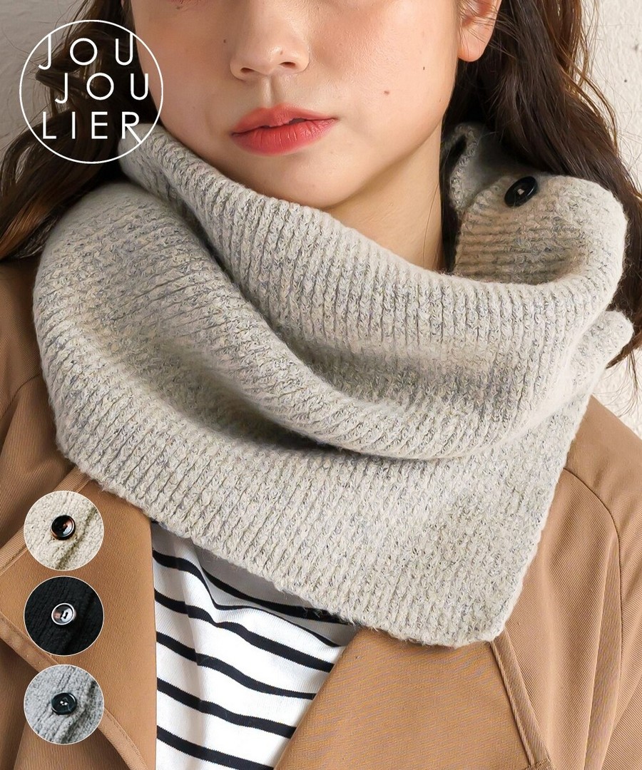 nissen jou jou lier 紐扣三用針織頸部保暖套 (日本女裝) NSCOW0125E0020 FW25