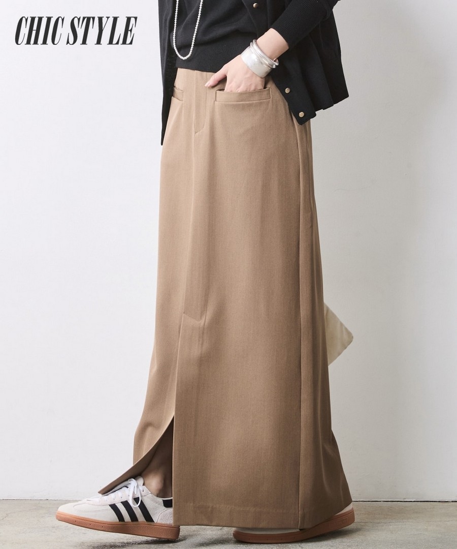 nissen 修身長款半截裙(CHIC STYLE) (日本女裝大尺碼) NSCSQ0226A0007 FW25