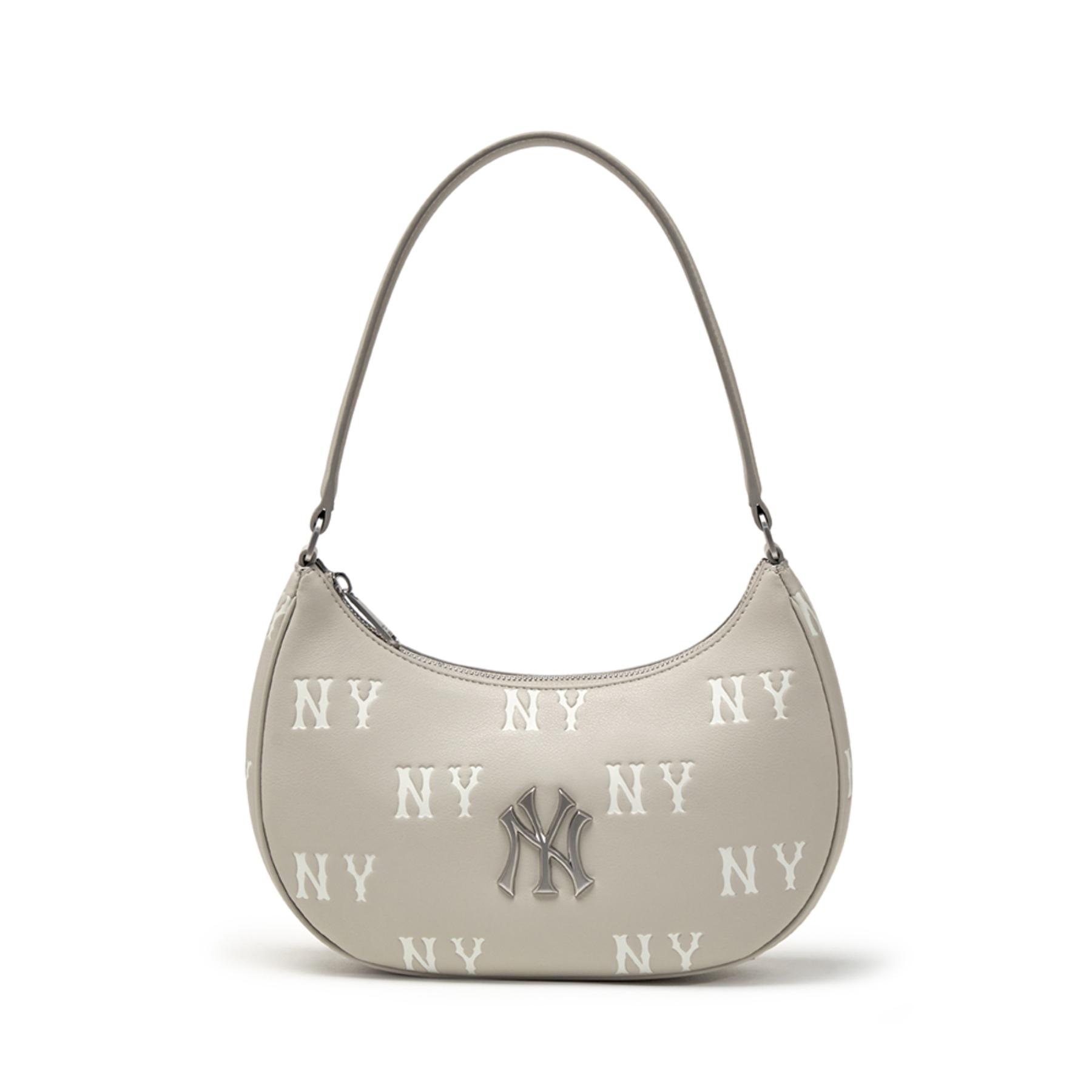 MLB 半月包紐約洋基隊CLASSIC MONOGRAM EMBO HOBO BAG (3ABQM016N 