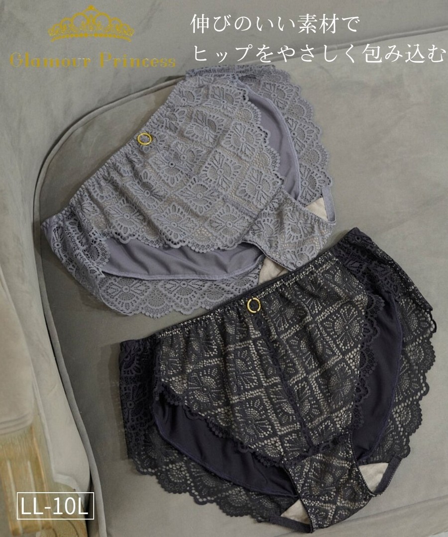 nissen Glamour Princess 彈性布料歐式圖案設計內褲 (日本女裝大尺碼內衣) NSCWH0125D0004 SS26