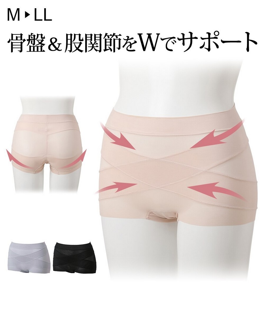 nissen 骨盆，髖關節支撐短款束褲 (日本女裝大尺碼內衣) NSCFC0126A0014 SS26