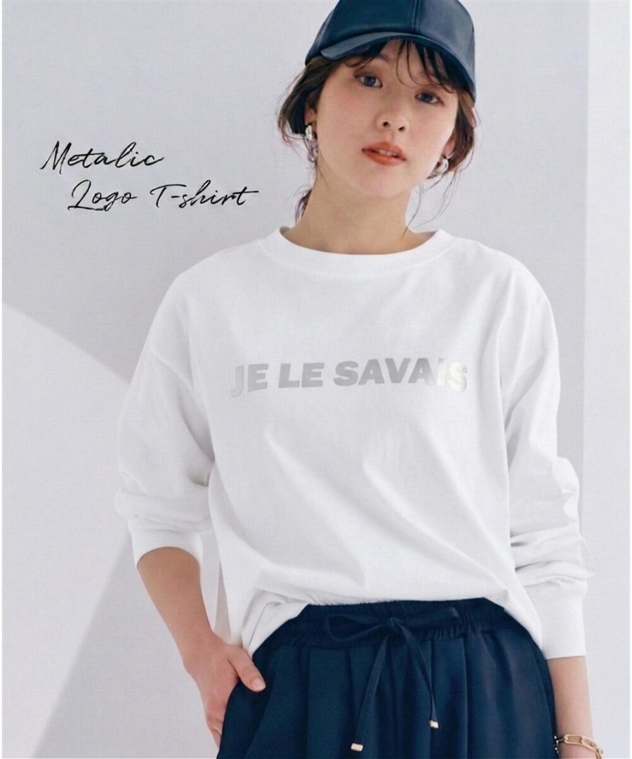 nissen 100%純棉金屬感Logo Tee(觸感清涼防曬) (日本女裝及大尺碼適用) NSAKR0226B0015 SS26