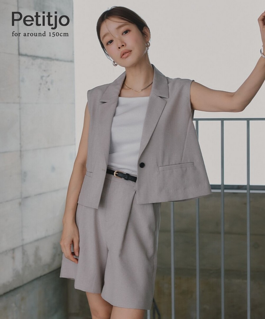 nissen [嬌小尺寸]仿麻質感短褲 (日本女裝) NSCSQ0226B0019 SS26