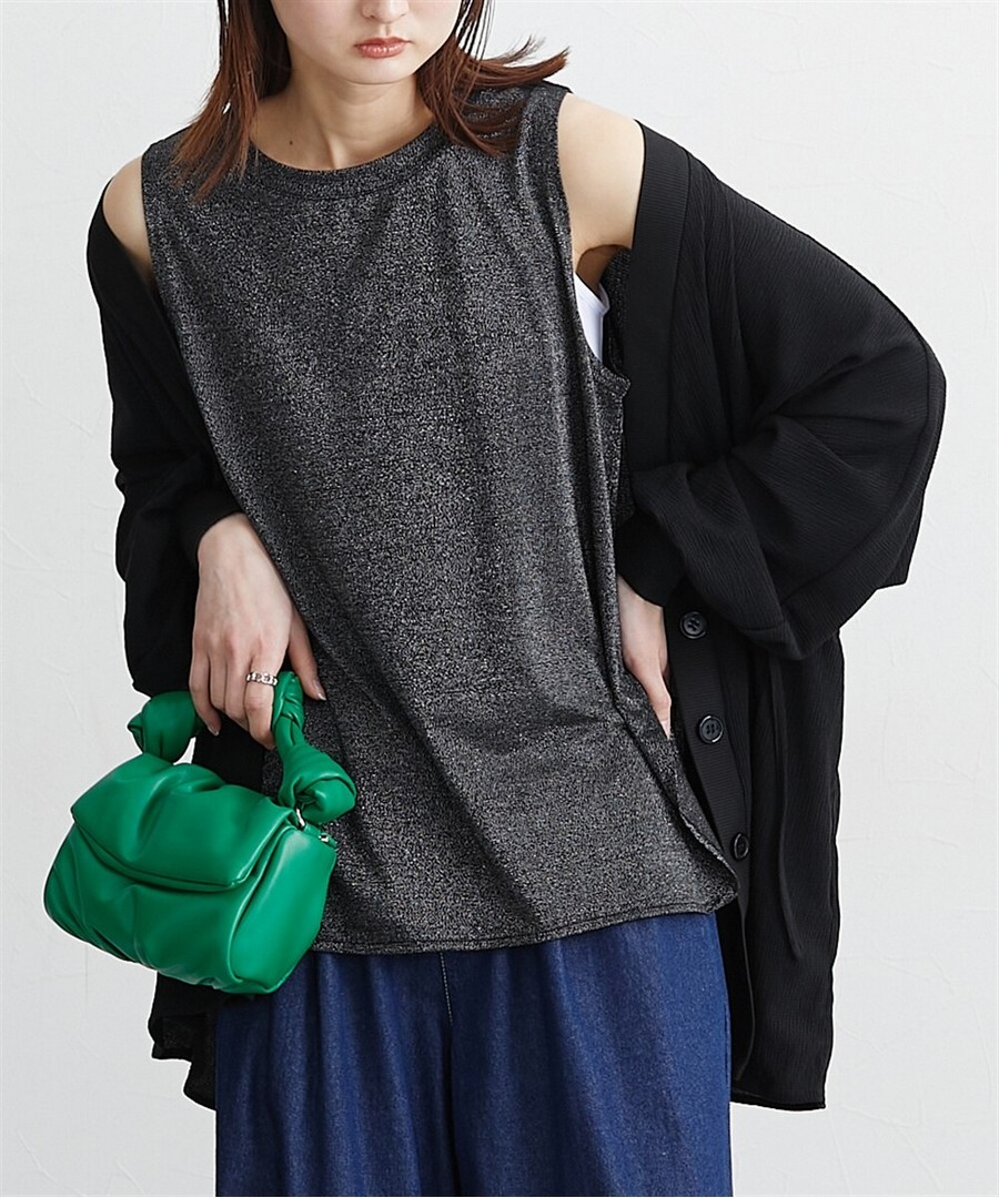 nissen 亮絲圓弧下擺背心 (日本女裝大尺碼) NSCIH0126A0018 SS26