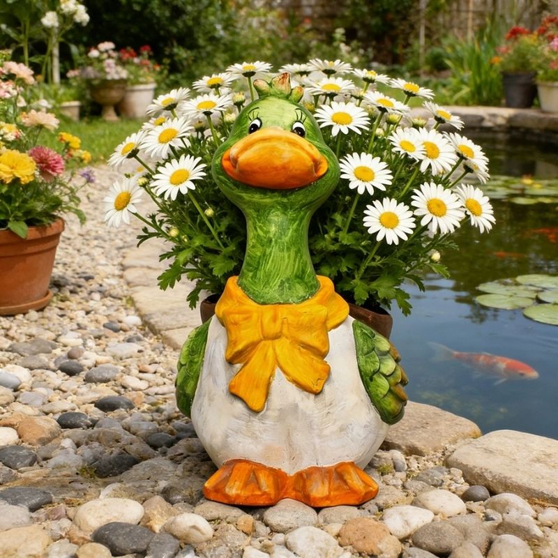 花盆 醜小鴨樹脂花盆L30xW43xH52cm(口徑21cm) | 熱銷推薦| Brighten-Mall