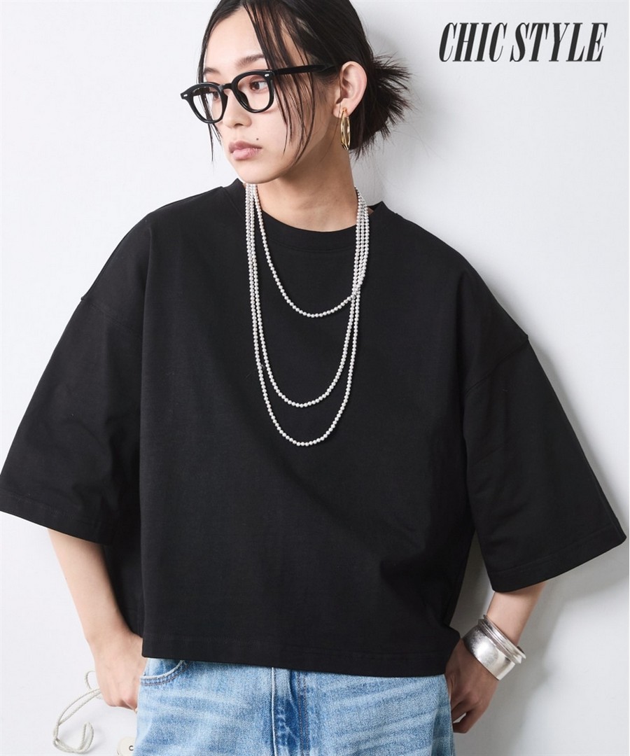 nissen 100%純棉簡約Tee(CHIC STYLE) (日本女裝大尺碼) NSAMR0126B0026 SS26