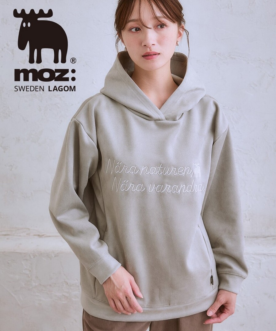 nissen 仿麂皮連帽衛衣(moz) (日本女裝及大尺碼適用) NSBOY0725E0012 FW25