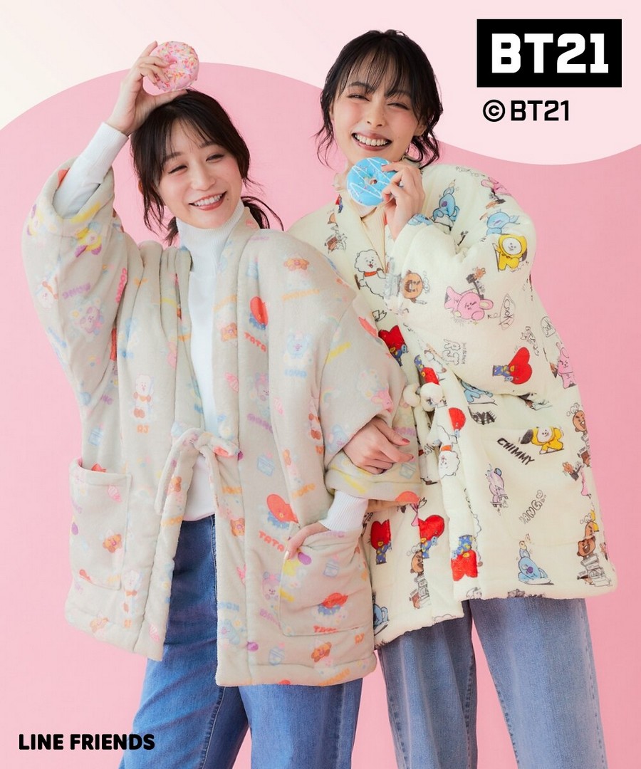 nissen 【BT21】半纏 (日本女裝大尺碼) (睡衣及家居服) NSBOY0725E0045 FW25