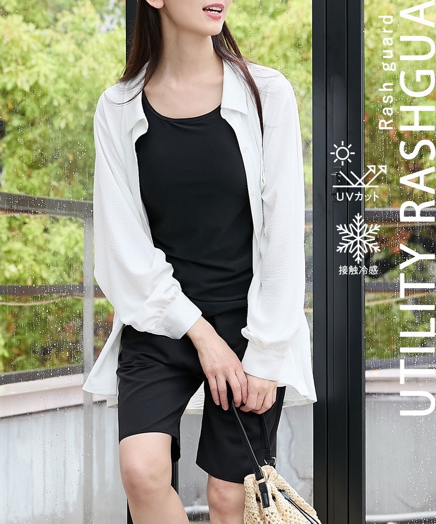 nissen 日常可穿防曬襯衫/外套(防UV，接觸冷感) (日本女裝大尺碼) NSDHU0226B0005 SS26