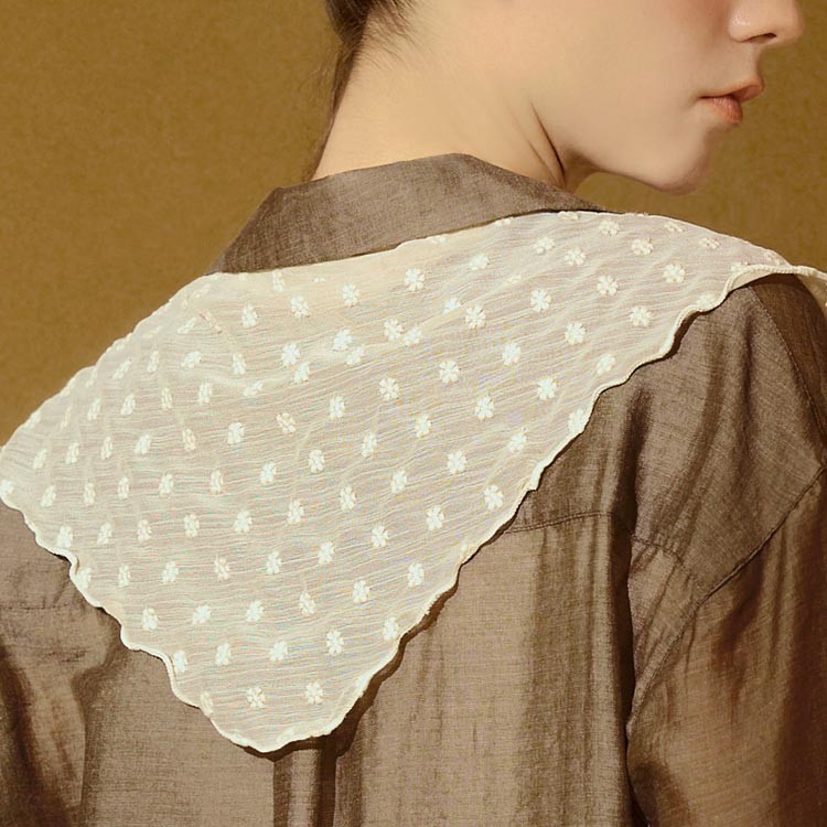 OB 韓國選品楊柳小花刺繡造型絲巾 OBYE128 SS26