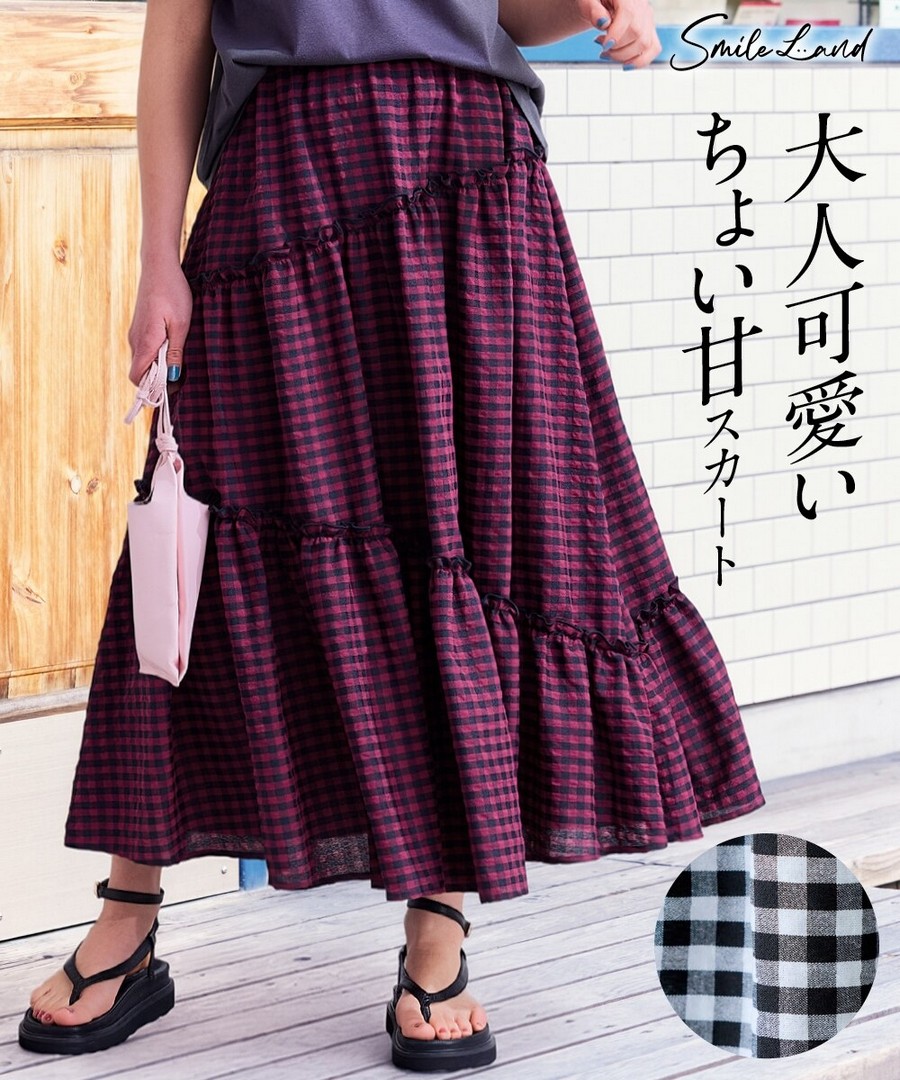 nissen 蛋糕層次長裙 (日本女裝大尺碼) NSBKX1726C0002 SS26