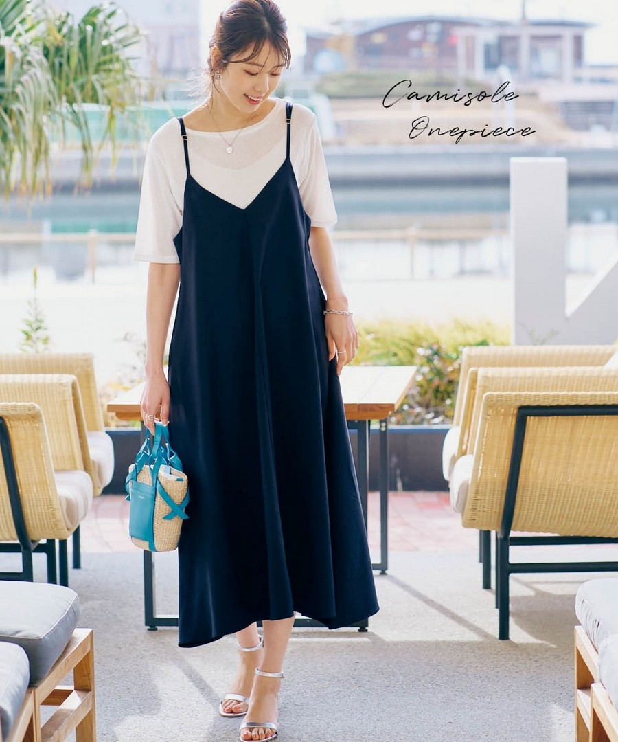 nissen 吊帶連身裙 (日本女裝及大尺碼適用) NSAKR0223A0004 SS26