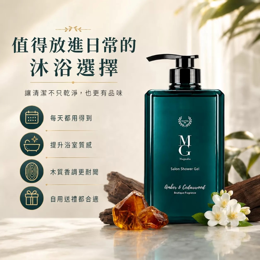 MG瑪格諾莉雅 牛奶外泌體繃帶沐浴露500ml